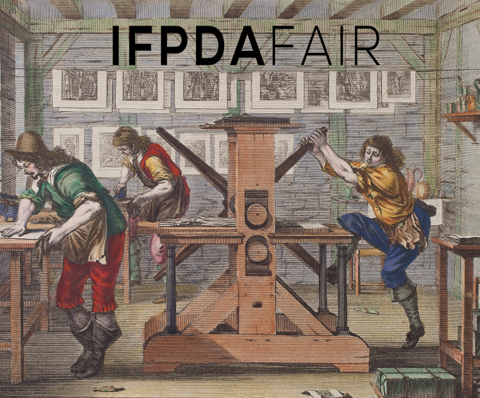 IFPDA Print Fair Spring 2021 Logo Sarah Sauvin
