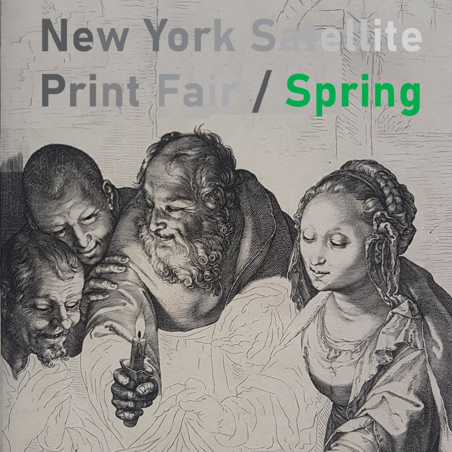 New York Satellite Print Fair Logo Sarah Sauvin