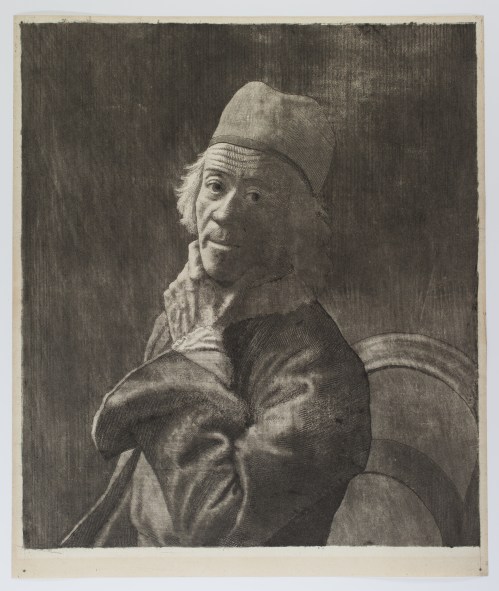 Jean-Étienne LIOTARD : Autoportrait, la main au menton (grande planche) - Sarah Sauvin