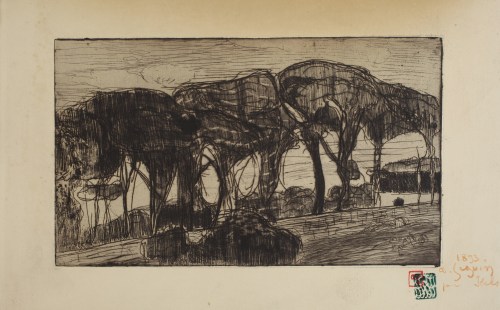 Armand SEGUIN : Les Pins - 1893 Feuille