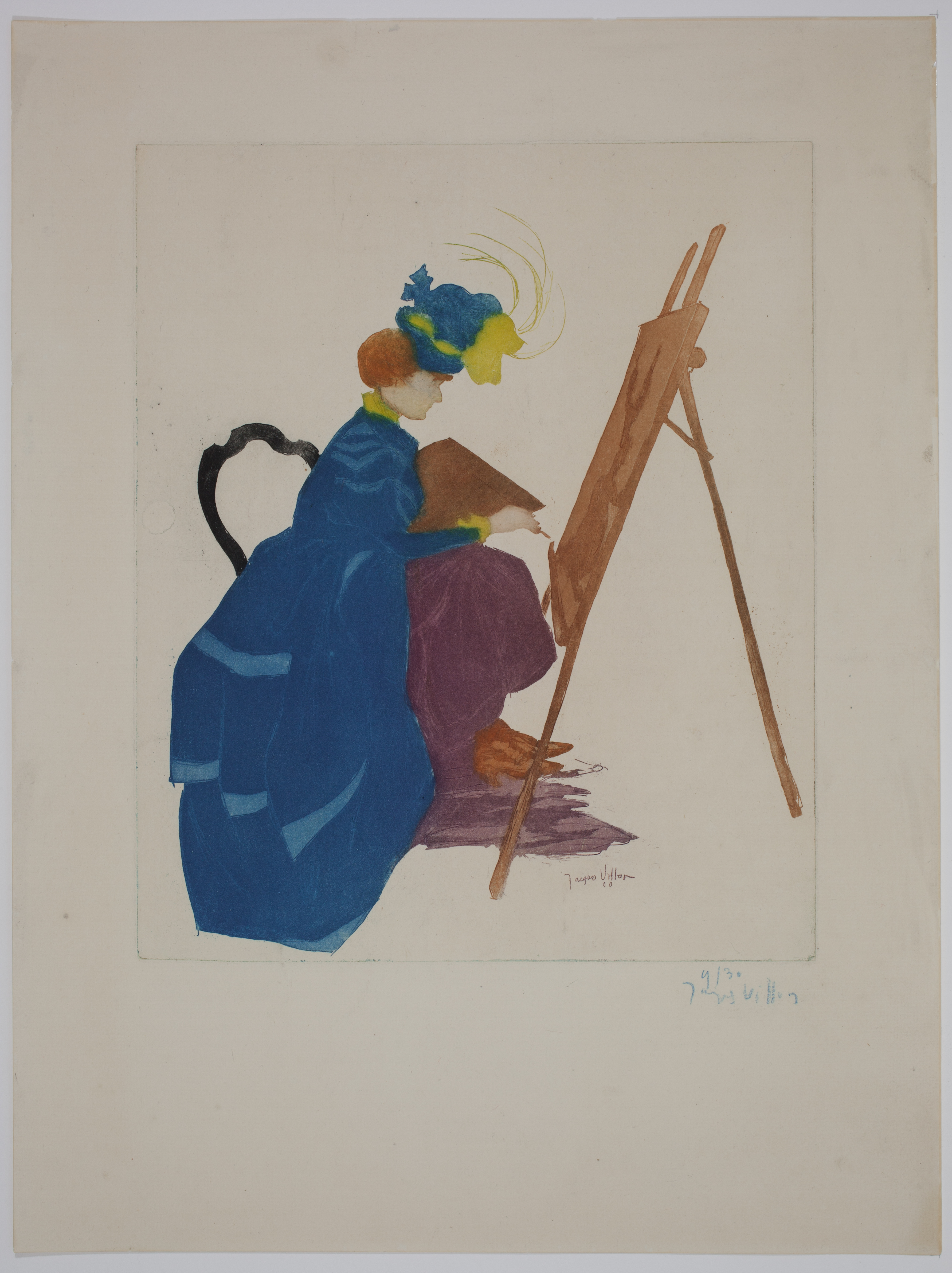 VILLON Jacques (1875 - 1963): Jacques VILLON: Une artiste or La