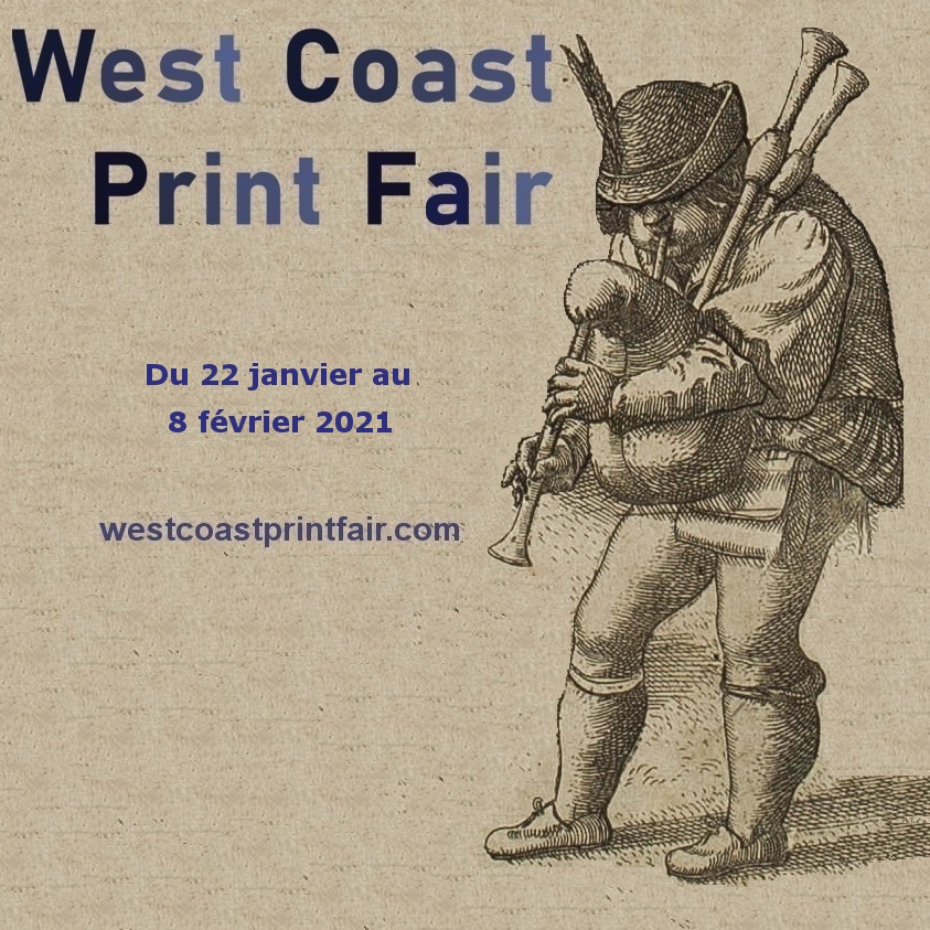 West Coast Print Fair Logo Sarah Sauvin